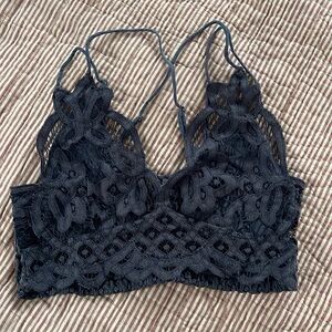 Free People XS charcoal bralette